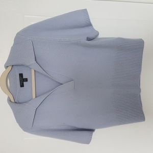 Banana Republic 100% cashmere cropped sweater polo,  size small